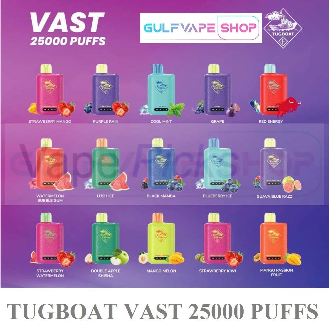 Tugboat Vape Reviews: Royal Pro 40000, Pulse 20000 & More